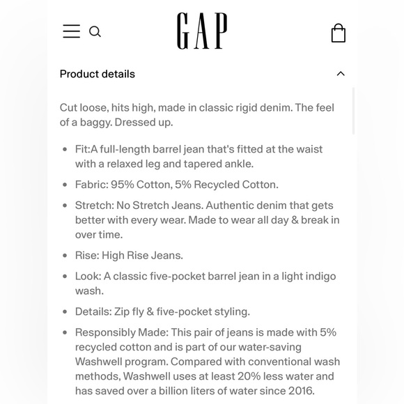 High Rise Ultra Soft Barrel Jeans - Picture 6 of 8